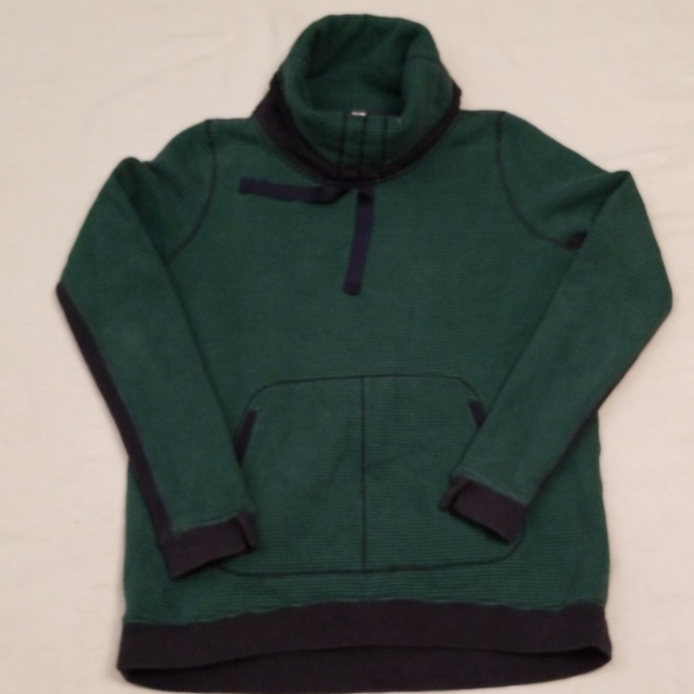 Lululemon 12 cowl neck green blue sweatshirt